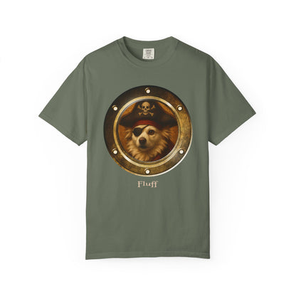 Personalized Comfort Colors T-Shirt | Pirate Pup Design with Your Dog's Photo & Name_Doggo Mojo_T-shirts_17