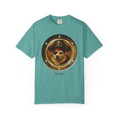 Personalized Comfort Colors T-Shirt | Pirate Pup Design with Your Dog's Photo & Name_Doggo Mojo_T-shirts_12