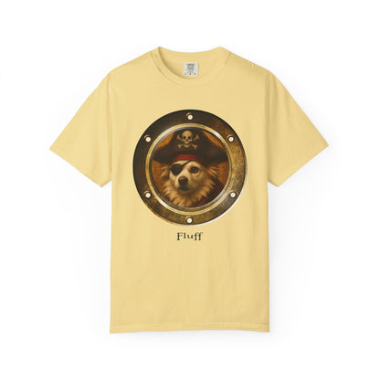 Personalized Comfort Colors T-Shirt | Pirate Pup Design with Your Dog's Photo & Name_Doggo Mojo_T-shirts_10