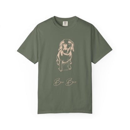Personalized Comfort Colors Tee | Custom Dog Sketch & Dog's Name_Doggo Mojo_T-shirts_18