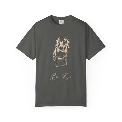 Personalized Comfort Colors Tee | Custom Dog Sketch & Dog's Name_Doggo Mojo_T-shirts_19