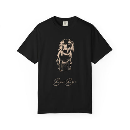 Personalized Comfort Colors Tee | Custom Dog Sketch & Dog's Name_Doggo Mojo_T-shirts_22