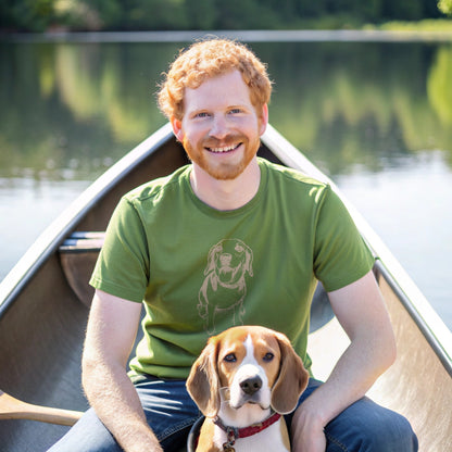 Personalized Comfort Colors Tee | Custom Dog Sketch & Dog's Name_Doggo Mojo_T-shirts_5