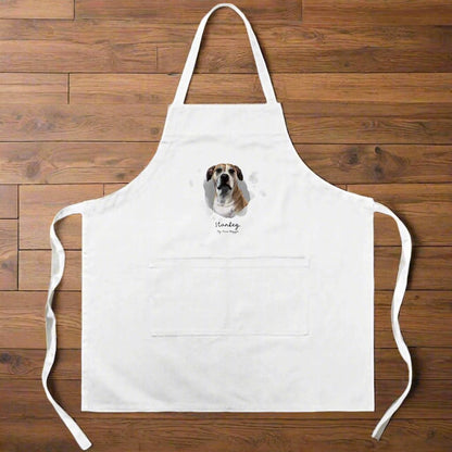 Personalized Cotton Apron: My Main Doggo with Your Dog's Photo & Name_Doggo Mojo_Aprons_2