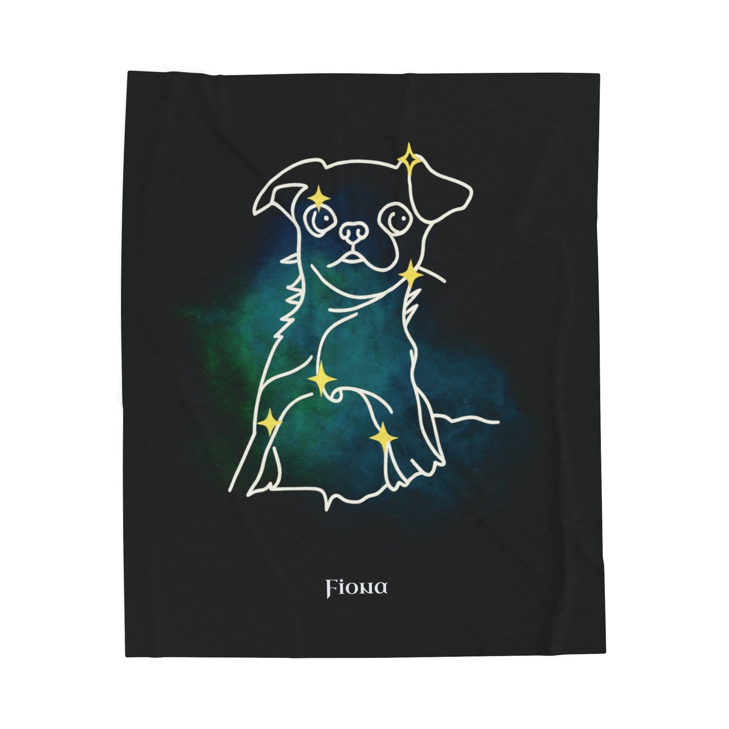 Personalized Dog Blanket | Mystic Dog Design with Your Dog's Photo & Name_Doggo Mojo_Blankets_8