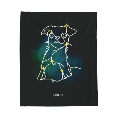 Personalized Dog Blanket | Mystic Dog Design with Your Dog's Photo & Name_Doggo Mojo_Blankets_8