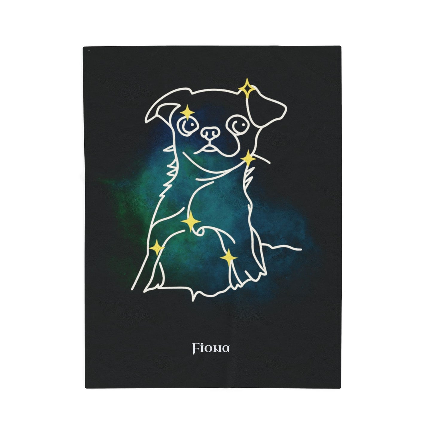 Personalized Dog Blanket | Mystic Dog Design with Your Dog's Photo & Name_Doggo Mojo_Blankets_7