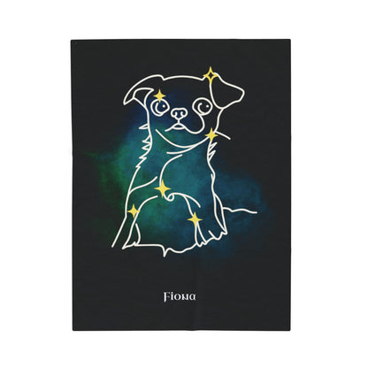 Personalized Dog Blanket | Mystic Dog Design with Your Dog's Photo & Name_Doggo Mojo_Blankets_7