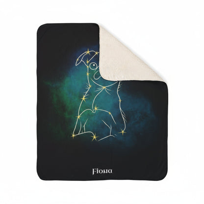 Personalized Dog Blanket | Mystic Dog Design with Your Dog's Photo & Name (Sherpa Fleece)_Doggo Mojo_Blankets_7