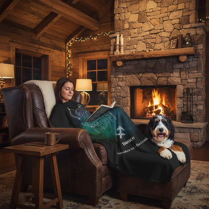 Personalized Dog Blanket | Sagittarius Zodiac Design with Your Dog's Photo & Name (Sherpa Fleece)_Doggo Mojo_Blankets_3