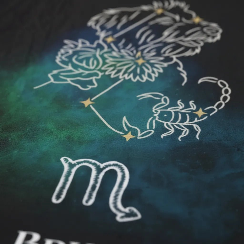 Personalized Dog Blanket | Scorpio Zodiac Design with Your Dog's Photo & Name (Sherpa Fleece)_Doggo Mojo_Blankets_5