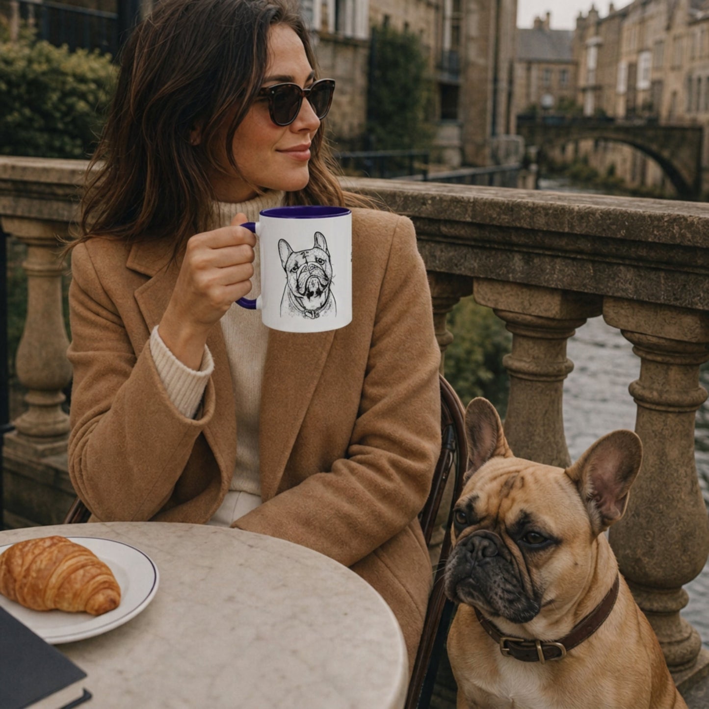 Personalized Durham Dog Ceramic Accent Mug | Modern Sketch Photo Upload_Doggo Mojo_Ceramic Mugs_1