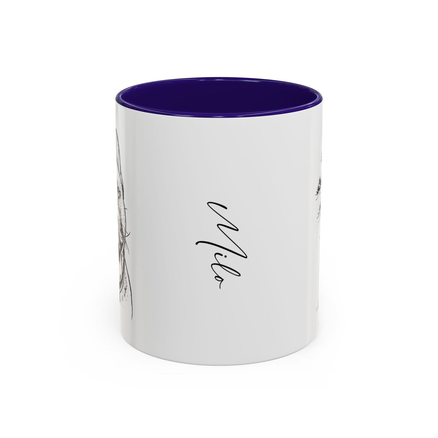 Personalized Durham Dog Ceramic Accent Mug | Modern Sketch Photo Upload_Doggo Mojo_Ceramic Mugs_11