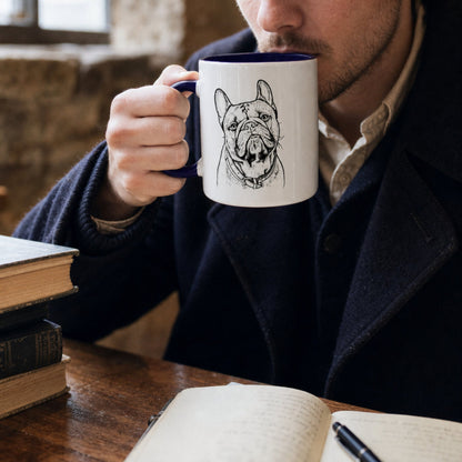 Personalized Durham Dog Ceramic Accent Mug | Modern Sketch Photo Upload_Doggo Mojo_Ceramic Mugs_2