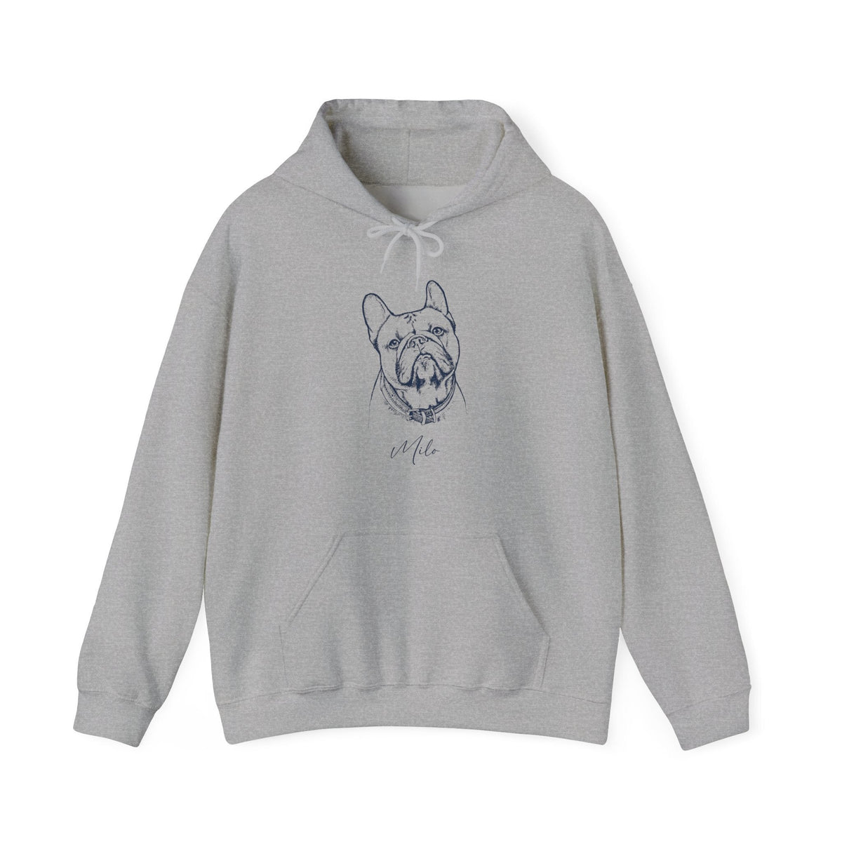Personalized Durham Dog Hoodie | Modern Sketch Photo Upload_Doggo Mojo_Hoodie_8