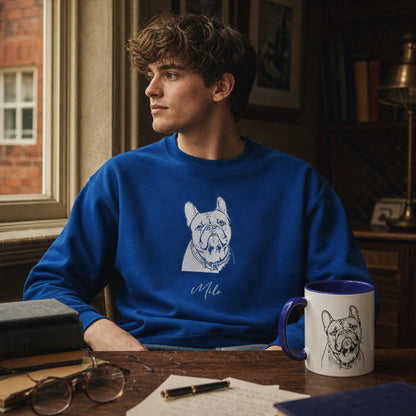 Personalized Durham Dog Sweatshirt | Modern Sketch Photo Upload_Doggo Mojo_Sweatshirt_3