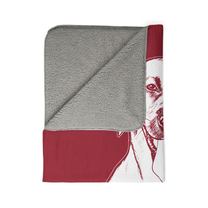 Personalized Fayetteville Dog Sherpa Blanket | Modern Sketch Photo Upload_Doggo Mojo_Sherpa Blankets_9