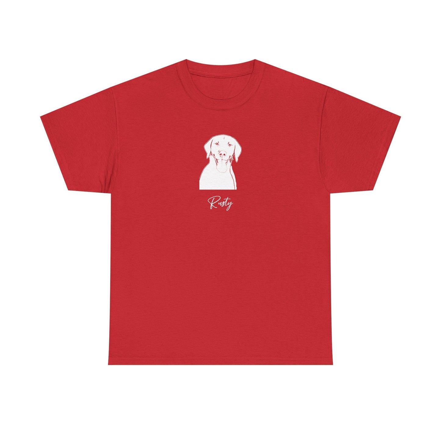 Personalized Fayetteville Dog T-Shirt | Modern Sketch Photo Upload_Doggo Mojo_T-shirts_6