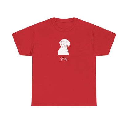 Personalized Fayetteville Dog T-Shirt | Modern Sketch Photo Upload_Doggo Mojo_T-shirts_6