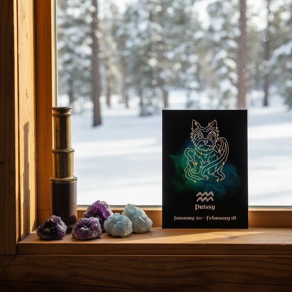 Personalized Frameless Art Print | Aquarius Design with Your Dog's Photo & Name_Doggo Mojo_Frameless Print_4