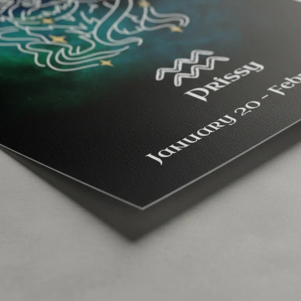 Personalized Frameless Art Print | Aquarius Design with Your Dog's Photo & Name_Doggo Mojo_Frameless Print_5