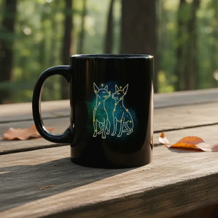Personalized Gemini Dog Mug | Modern Sketch Photo Upload_Doggo Mojo_Ceramic Mugs_4