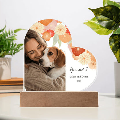 Personalized Heart LED Plaque - Pet & Owner_Doggo Mojo_Novelty Signs_4