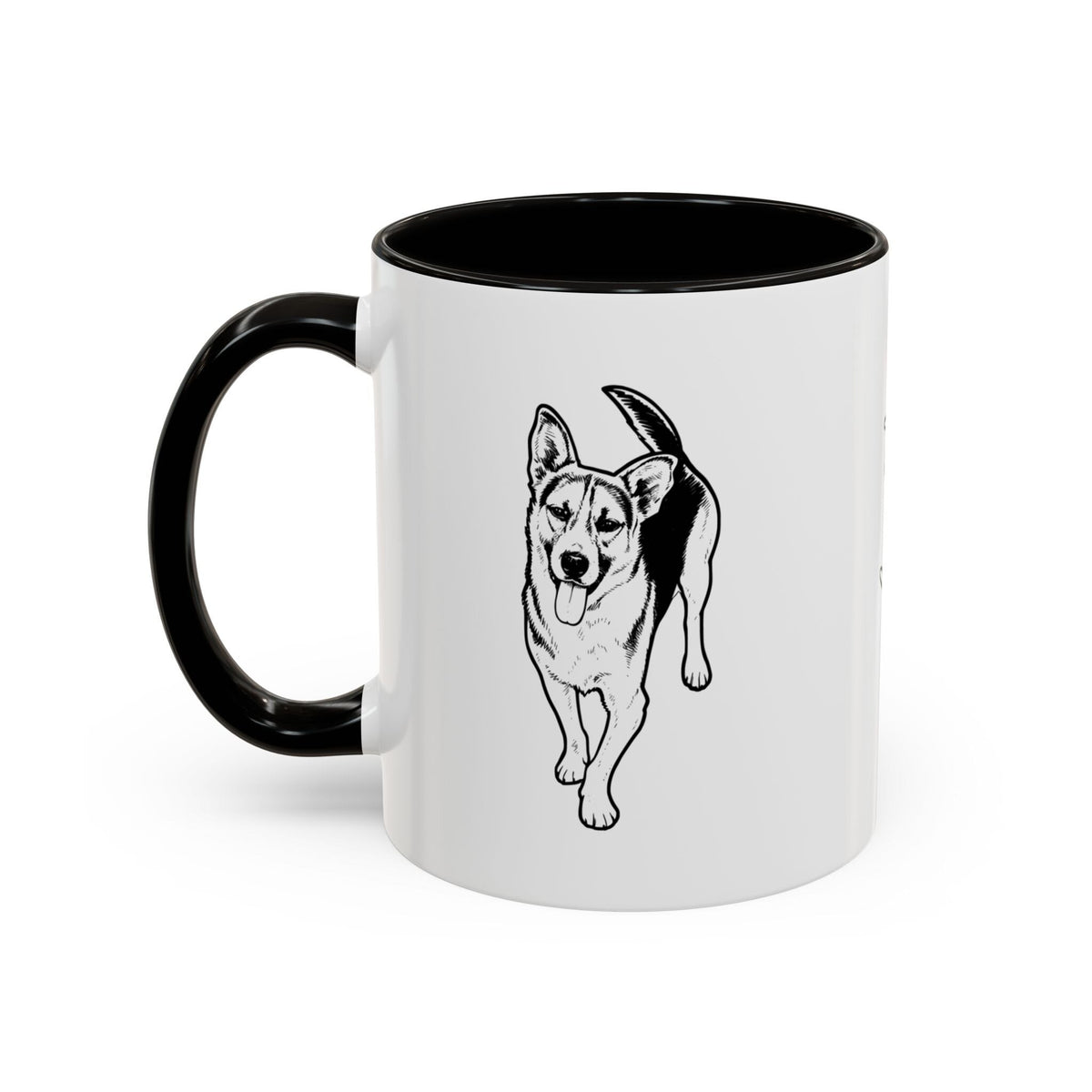 Personalized Heritage Dog Accent Mug | Custom Pet Sketch Ceramic Cup_Doggo Mojo_Ceramic Mugs_10