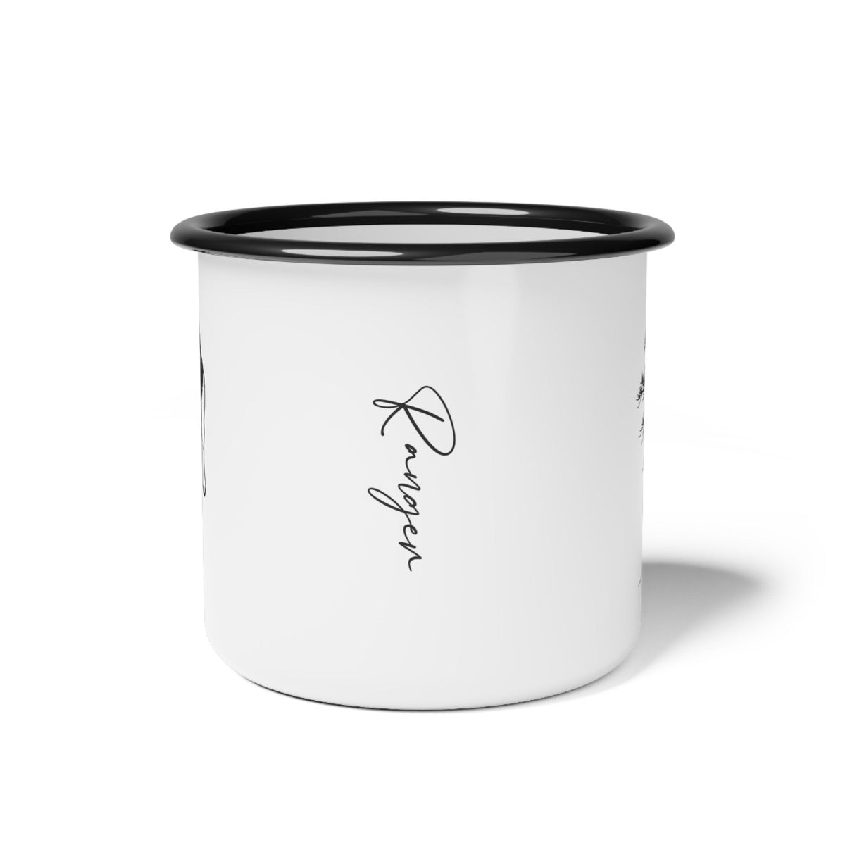 Personalized Heritage Dog Enamel Camp Mug | Custom Pet Sketch & Jack Pine Art_Doggo Mojo_Camp Mug_7