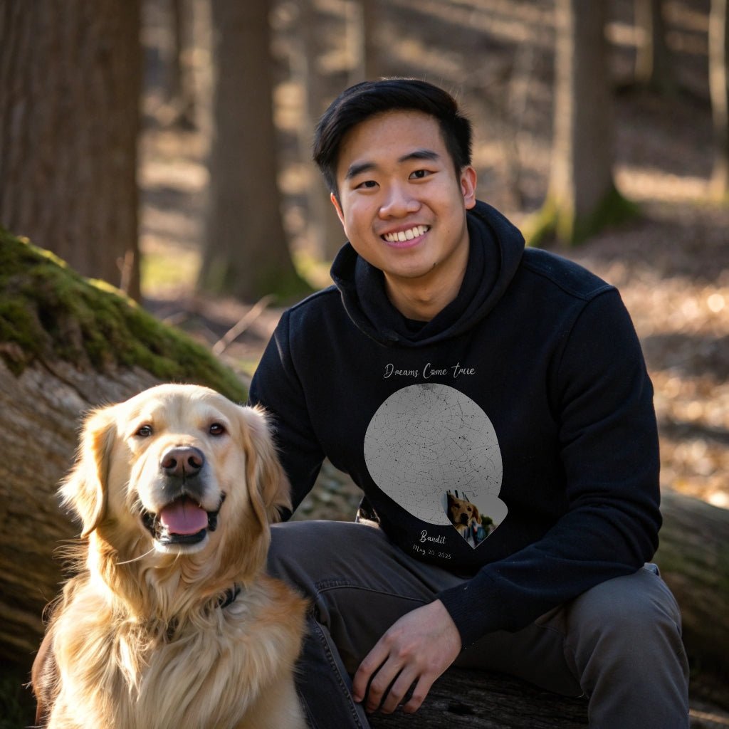 Personalized Hoodie: Gotcha Day Dreams with Your Dog's Photo & Name_Doggo Mojo_Hoodies_3