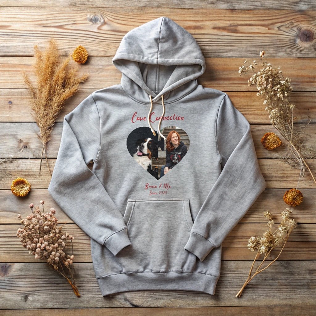 Personalized Hoodie: Love Connection with 2 Photos & Names_Doggo Mojo_Hoodies_5