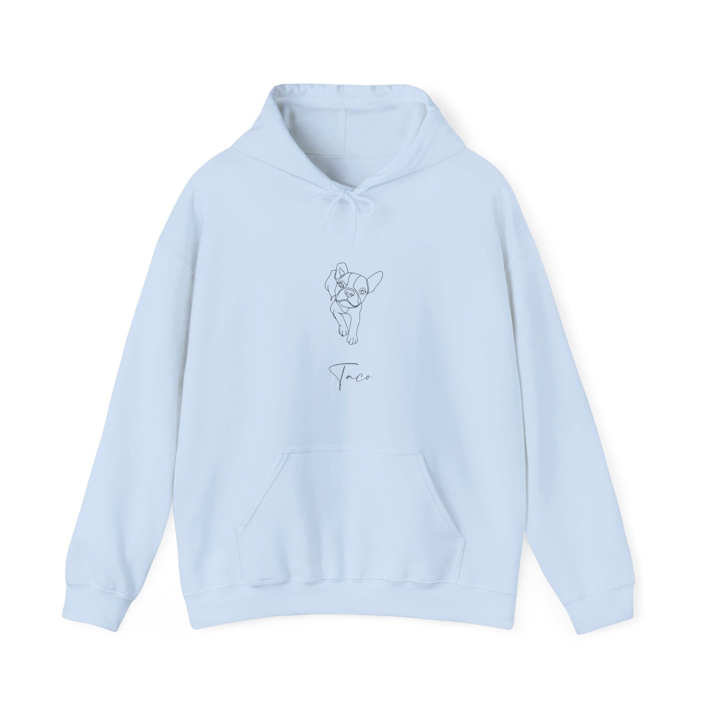Personalized Hoodie: Minimal Line Art with Your Dog's Photo & Name_Doggo Mojo_Hoodies_11