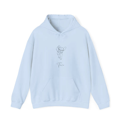 Personalized Hoodie: Minimal Line Art with Your Dog's Photo & Name_Doggo Mojo_Hoodies_11