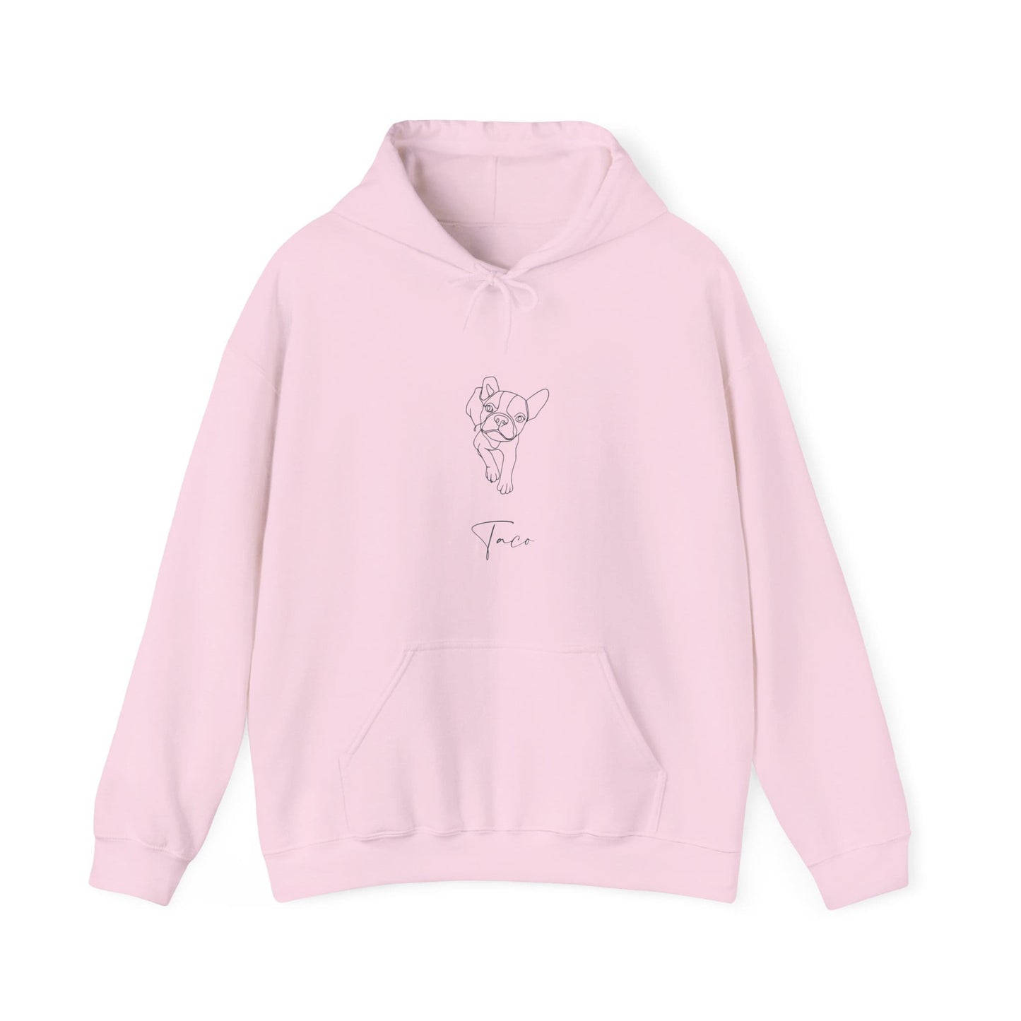 Personalized Hoodie: Minimal Line Art with Your Dog's Photo & Name_Doggo Mojo_Hoodies_10