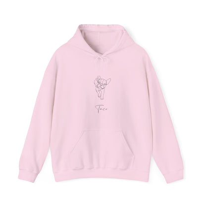 Personalized Hoodie: Minimal Line Art with Your Dog's Photo & Name_Doggo Mojo_Hoodies_10