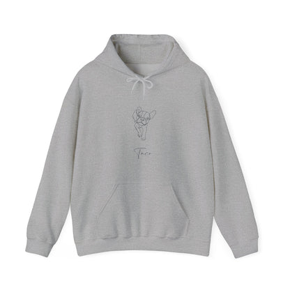 Personalized Hoodie: Minimal Line Art with Your Dog's Photo & Name_Doggo Mojo_Hoodies_13