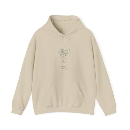 Personalized Hoodie: Minimal Line Art with Your Dog's Photo & Name_Doggo Mojo_Hoodies_12
