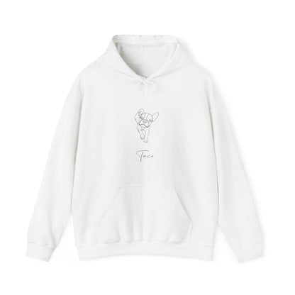 Personalized Hoodie: Minimal Line Art with Your Dog's Photo & Name_Doggo Mojo_Hoodies_12