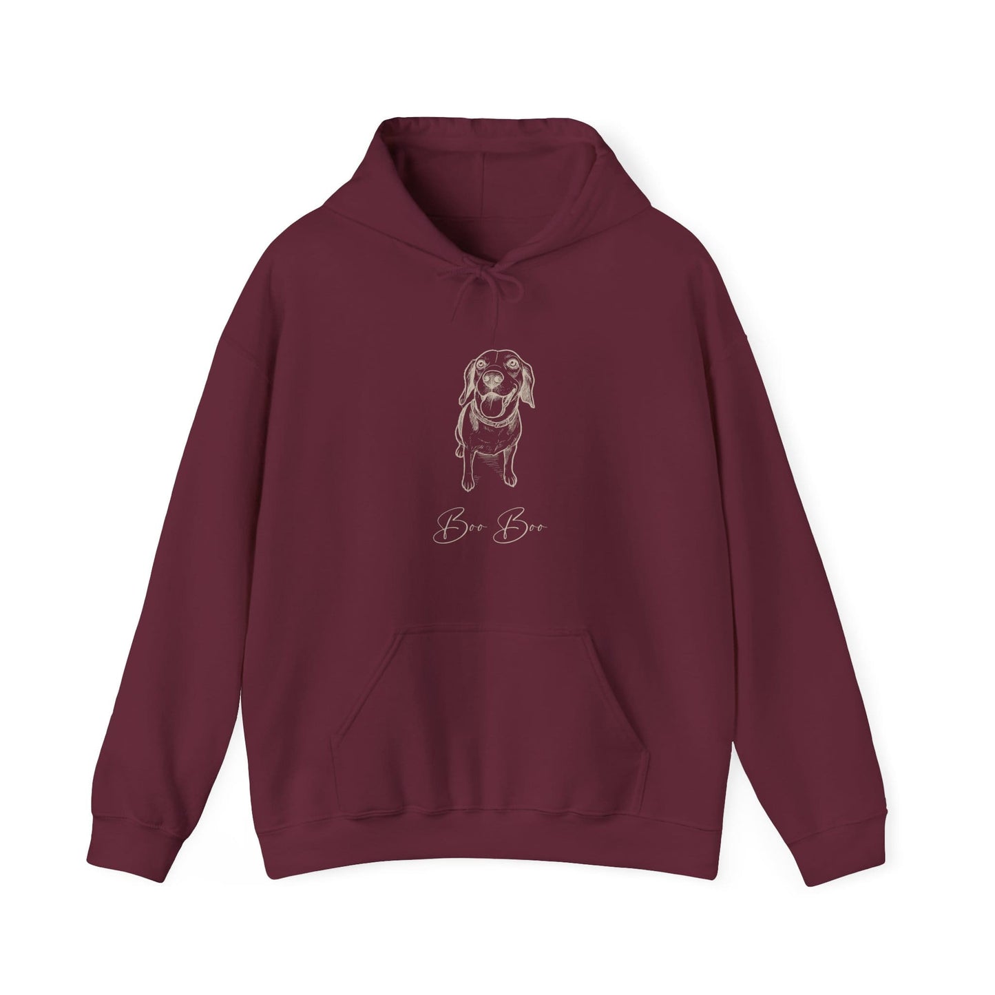 Personalized Hoodie | Modern Sketch Portrait with Your Dog's Photo & Name_Doggo Mojo_Hoodies_15