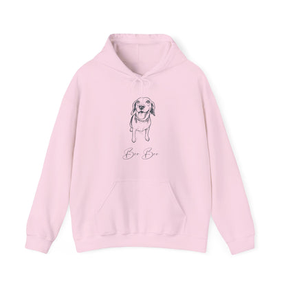 Personalized Hoodie | Modern Sketch Portrait with Your Dog's Photo & Name_Doggo Mojo_Hoodies_11