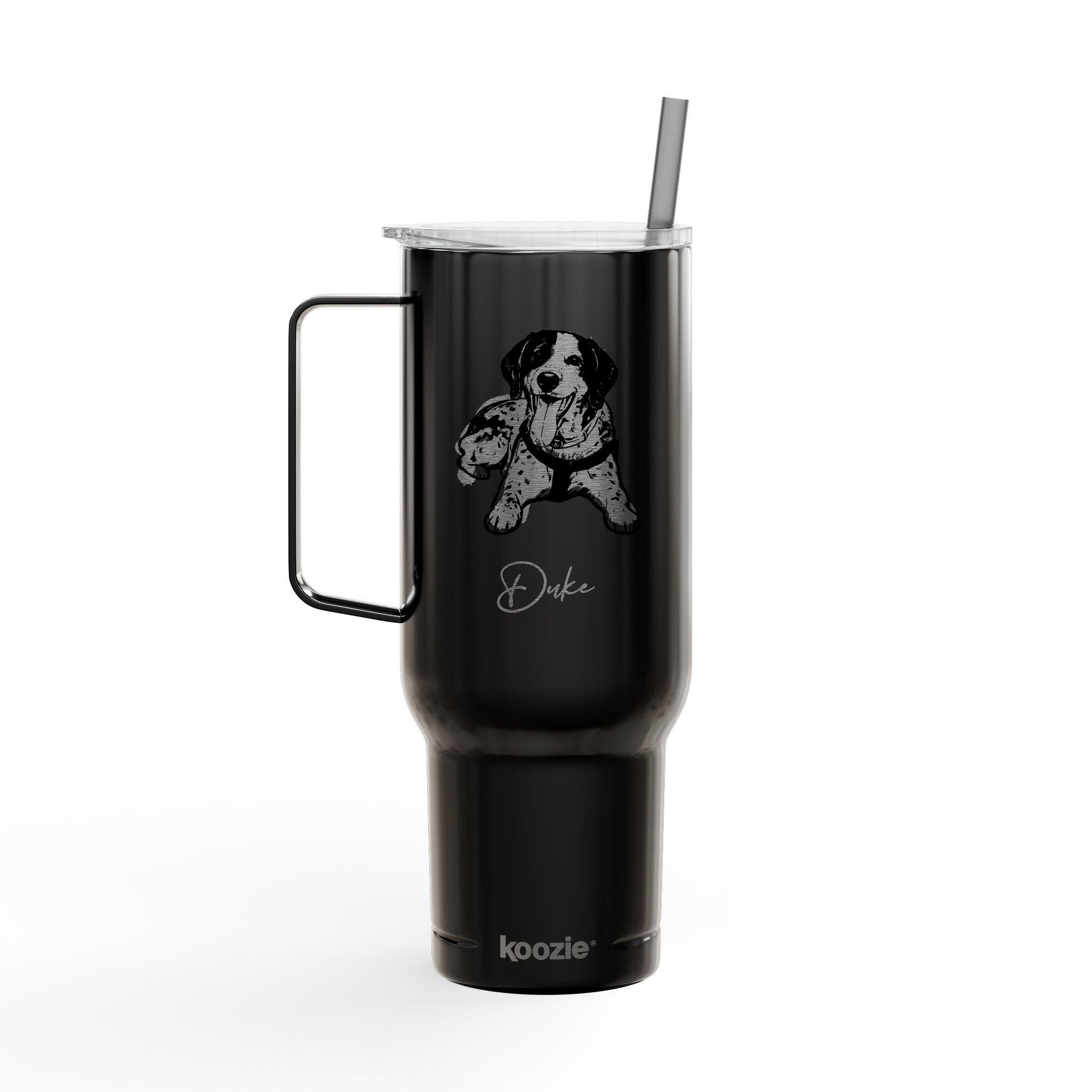 Personalized Knoxville Dog 40oz Recycled Travel Tumbler | Modern Sketch Custom Engraved_Doggo Mojo_Travel Tumbler_8
