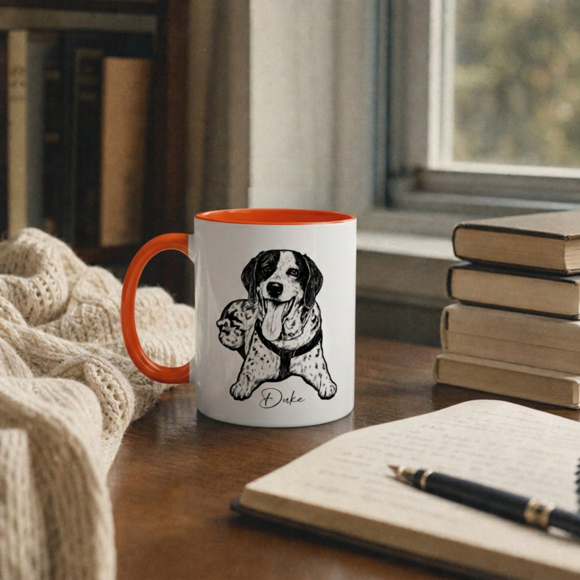 Personalized Knoxville Dog Ceramic Accent Mug | Modern Sketch Photo Upload_Doggo Mojo_Ceramic Mugs_4