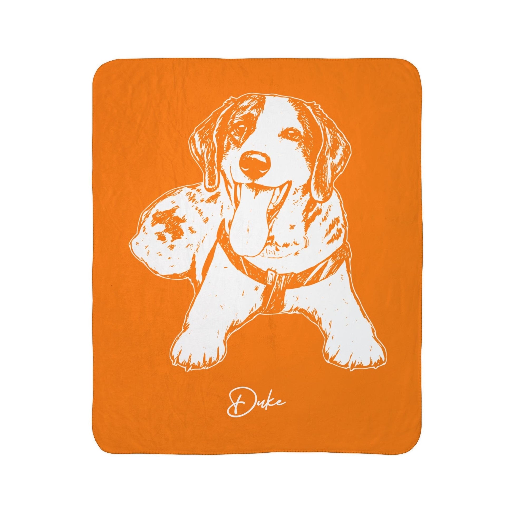 Personalized Knoxville Dog Sherpa Blanket | Modern Sketch Photo Upload_Doggo Mojo_Sherpa Blankets_6