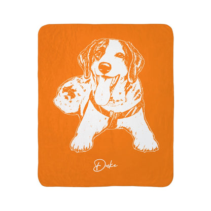 Personalized Knoxville Dog Sherpa Blanket | Modern Sketch Photo Upload_Doggo Mojo_Sherpa Blankets_6