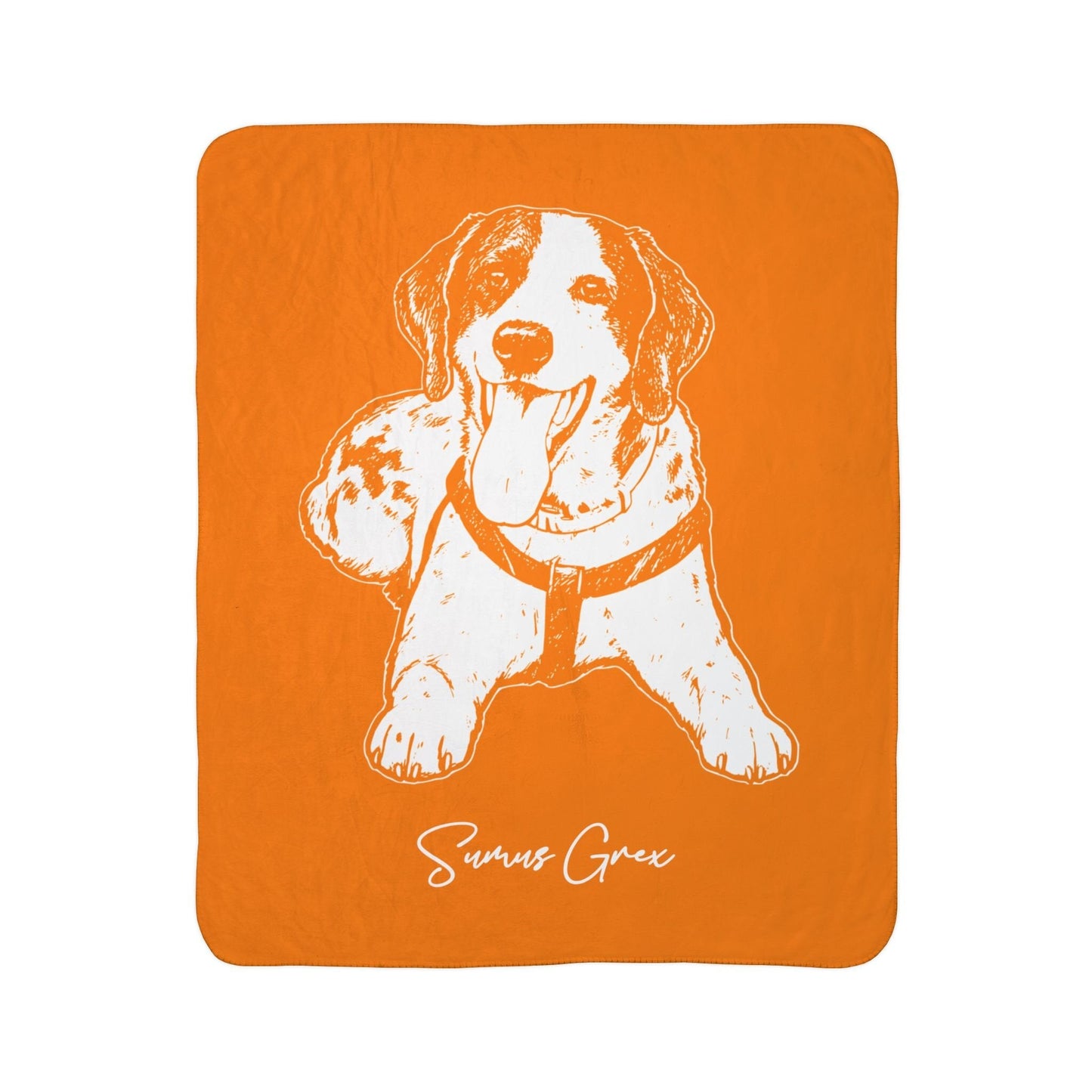 Personalized Knoxville Dog Sherpa Blanket | Modern Sketch Photo Upload_Doggo Mojo_Sherpa Blankets_7