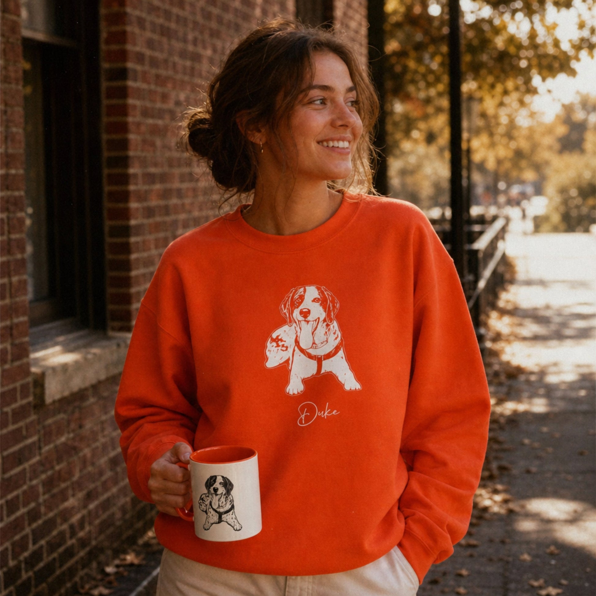 Personalized Knoxville Dog Sweatshirt | Modern Sketch Photo Upload_Doggo Mojo_Sweatshirt_3