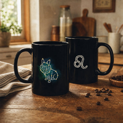Personalized Leo Dog Mug | Modern Sketch Photo Upload_Doggo Mojo_Ceramic Mugs_2