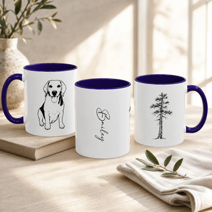 Personalized Lexington Dog Ceramic Accent Mug | Modern Sketch Photo Upload_Doggo Mojo_Ceramic Mugs_3