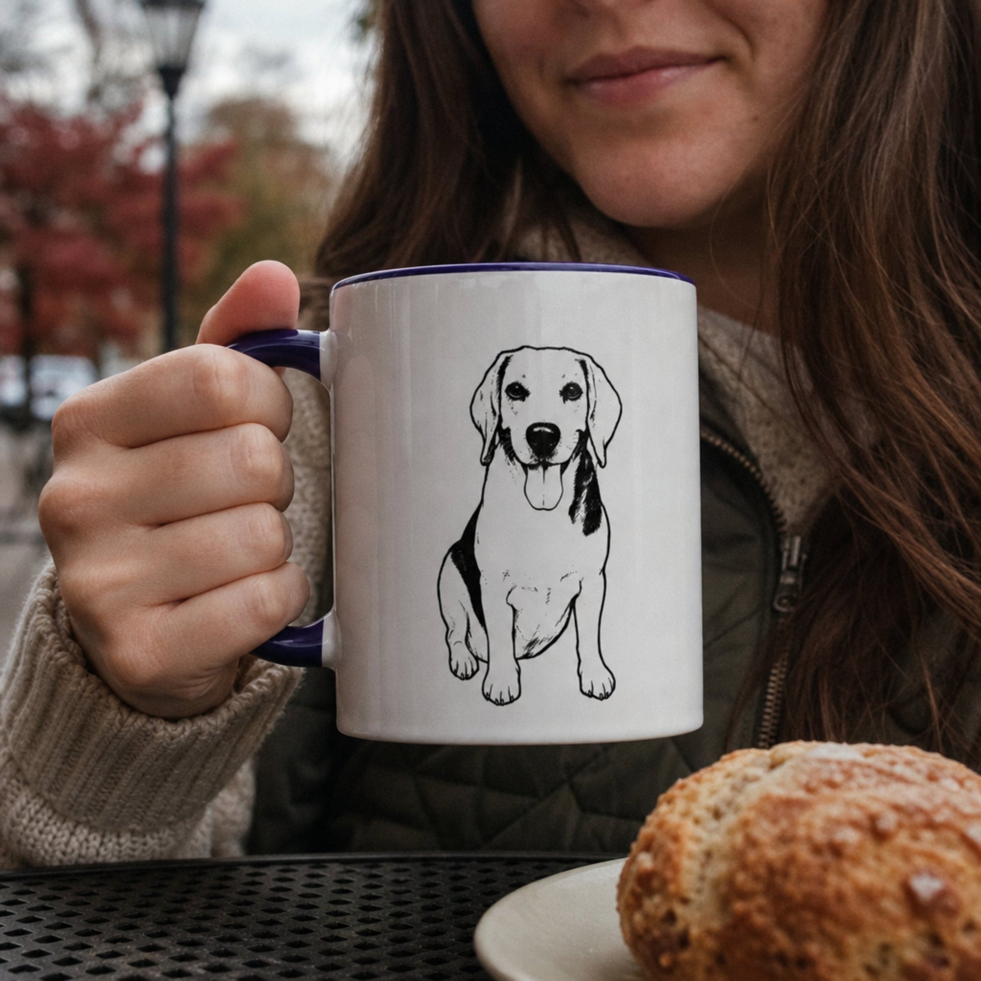 Personalized Lexington Dog Ceramic Accent Mug | Modern Sketch Photo Upload_Doggo Mojo_Ceramic Mugs_2