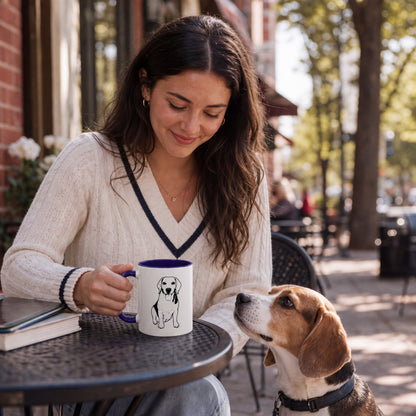 Personalized Lexington Dog Ceramic Accent Mug | Modern Sketch Photo Upload_Doggo Mojo_Ceramic Mugs_1